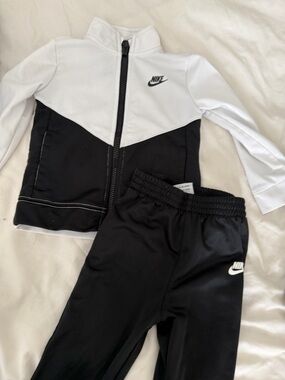 Nike Black & White Kids Track Jacket and Pants